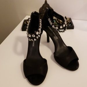 Black open toes audrey Brooke heels